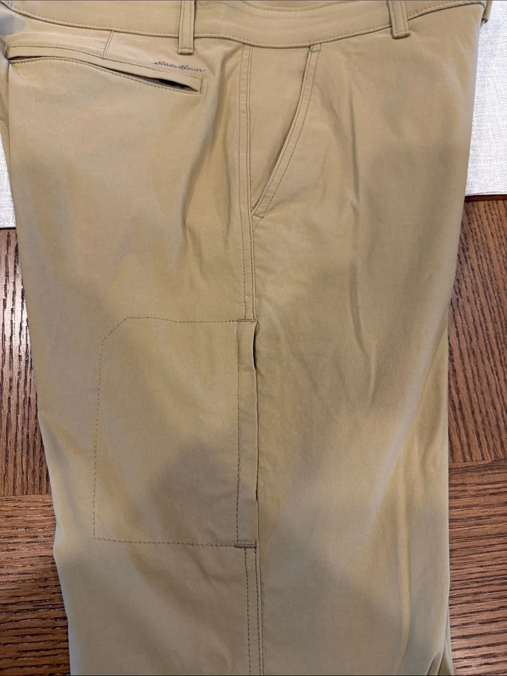 Eddie Bauer Men's Flat-Front Pants in Khaki